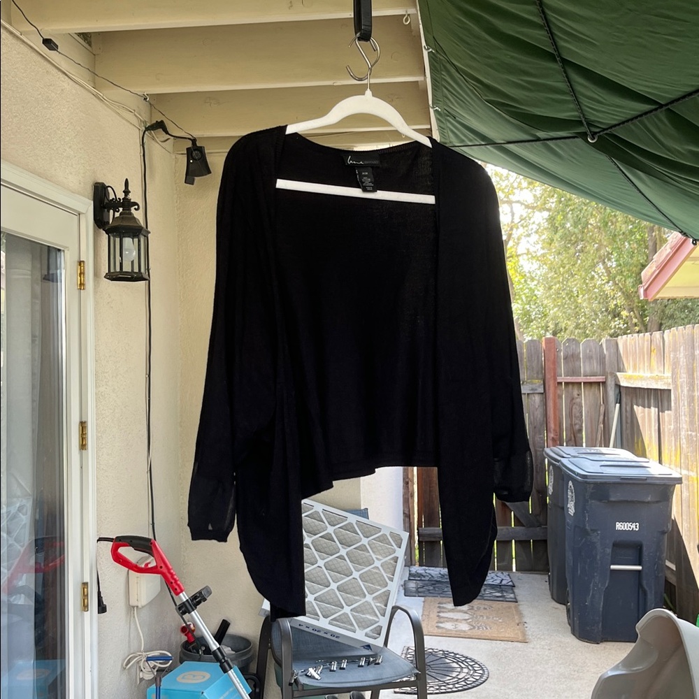 Lane Bryant Black Knit Cardigan